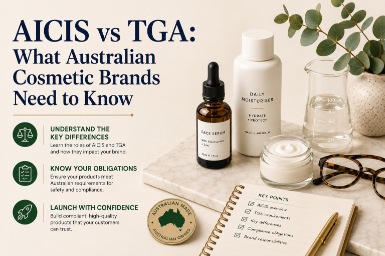 AICIS vs TGA: What Every Cosmetic Founder Needs to Know